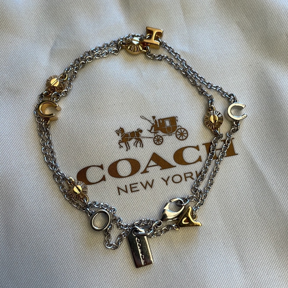 Coach double-strand bracelet